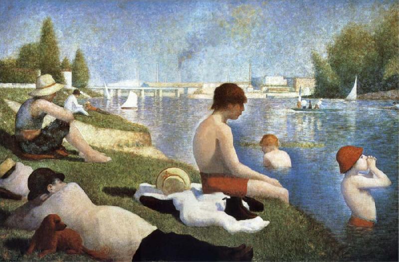 Georges Seurat Bathers of Asnieres oil painting image